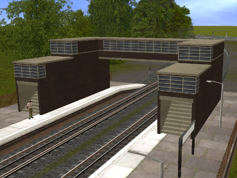 London Underground Art Deco Footbridge London Underground Art Deco Footbridge in Trainz